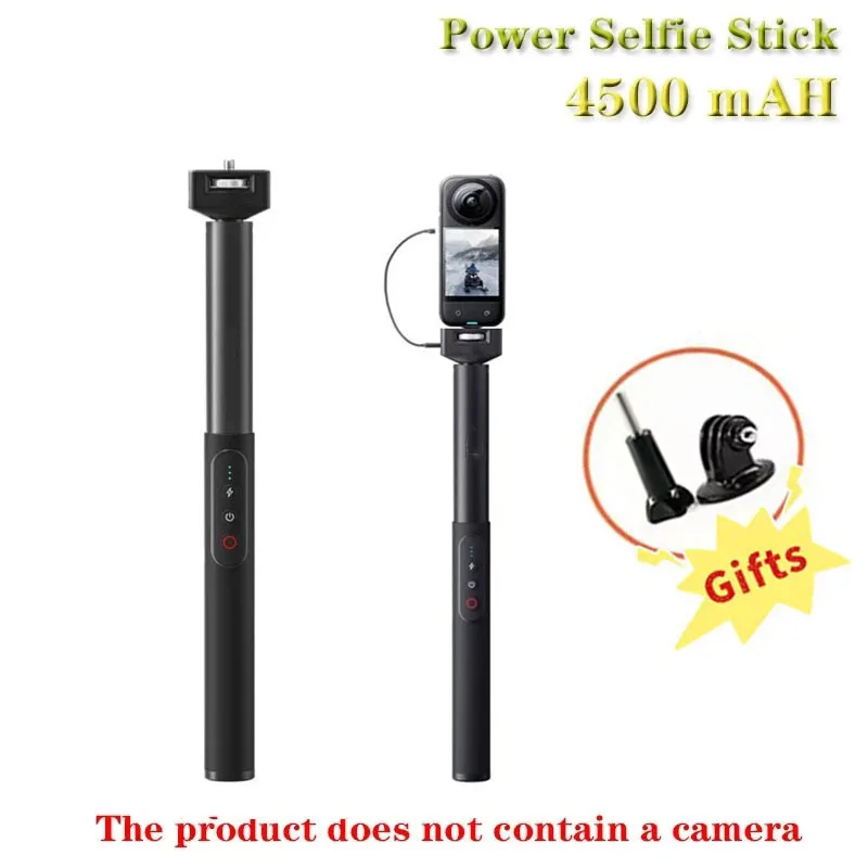 

Insta360 Power Selfie Stick Remote Control for Insta360 X3 One X2 / RS / R Action Cameras Original Accessories Built-in battery