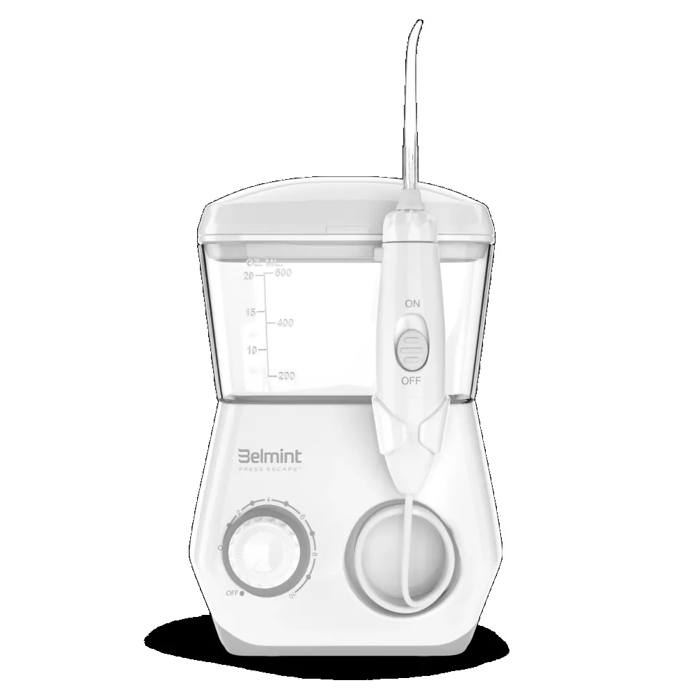 

Water Flosser Oral Irrigator With 10 Adjustable Water Jet Pressures Teeth Cleaning Tools 600ml Capacity and 8 Multiuse Tips Care