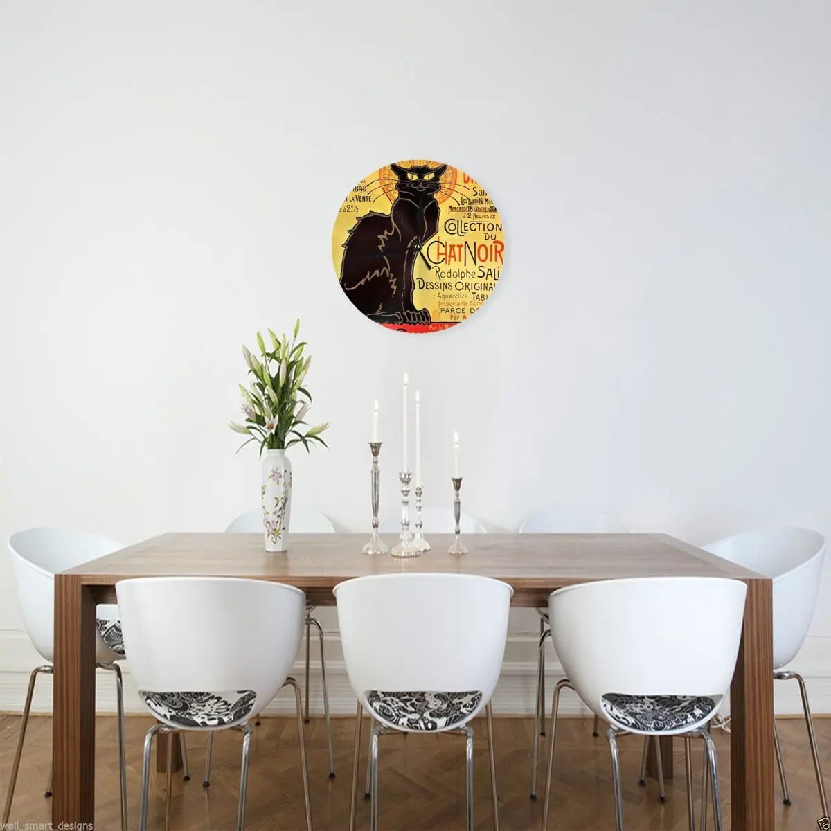 Le Chat Noir экспозиция Particulire-1896 настенные часы украшение комнаты круглые