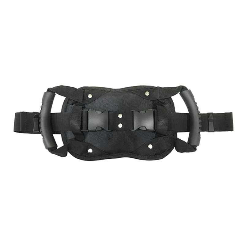 

090E Rear Passenger Grip Grab Handle Adjustable Non-Slip Strap Oxford Cloth