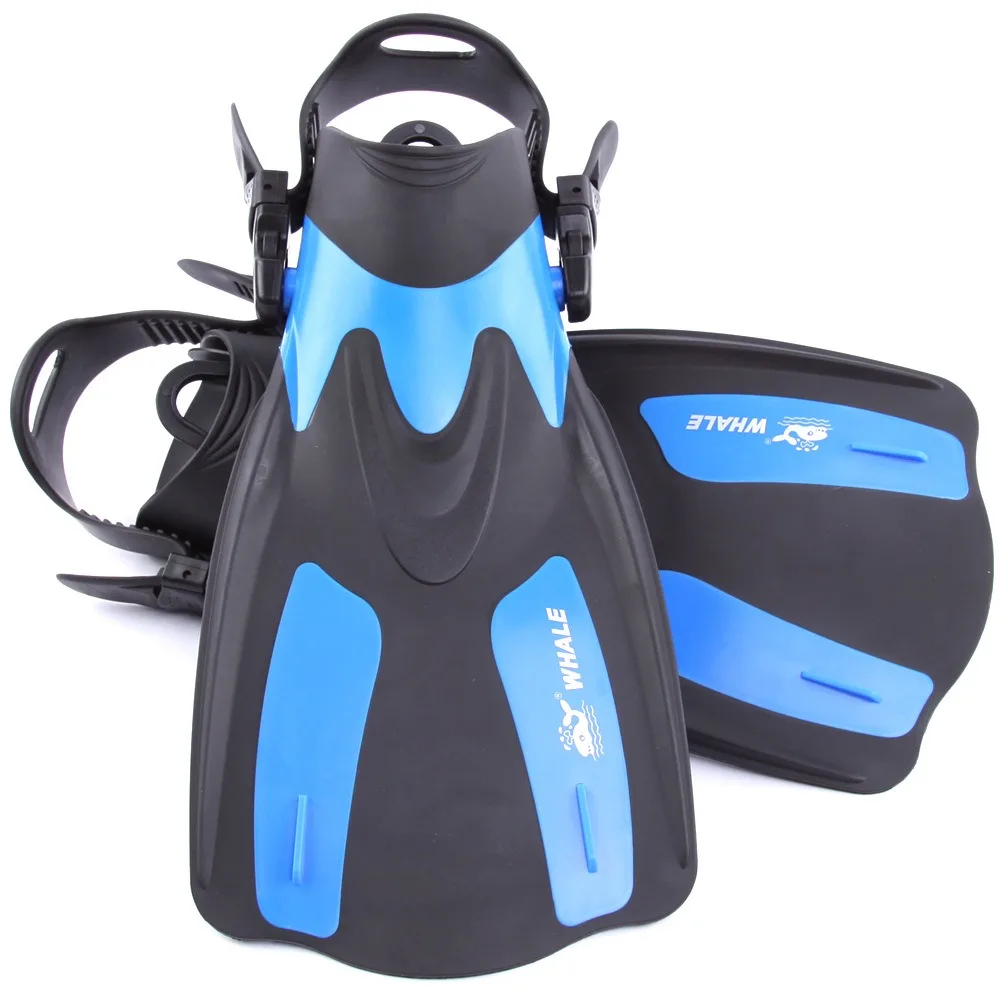 Полосатые короткие ласты для подводного плавания глубоководные дайвинга