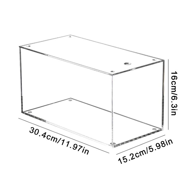 Акриловый ящик для хранения DVD/CD прозрачный чехол-держатель DVD с крышкой