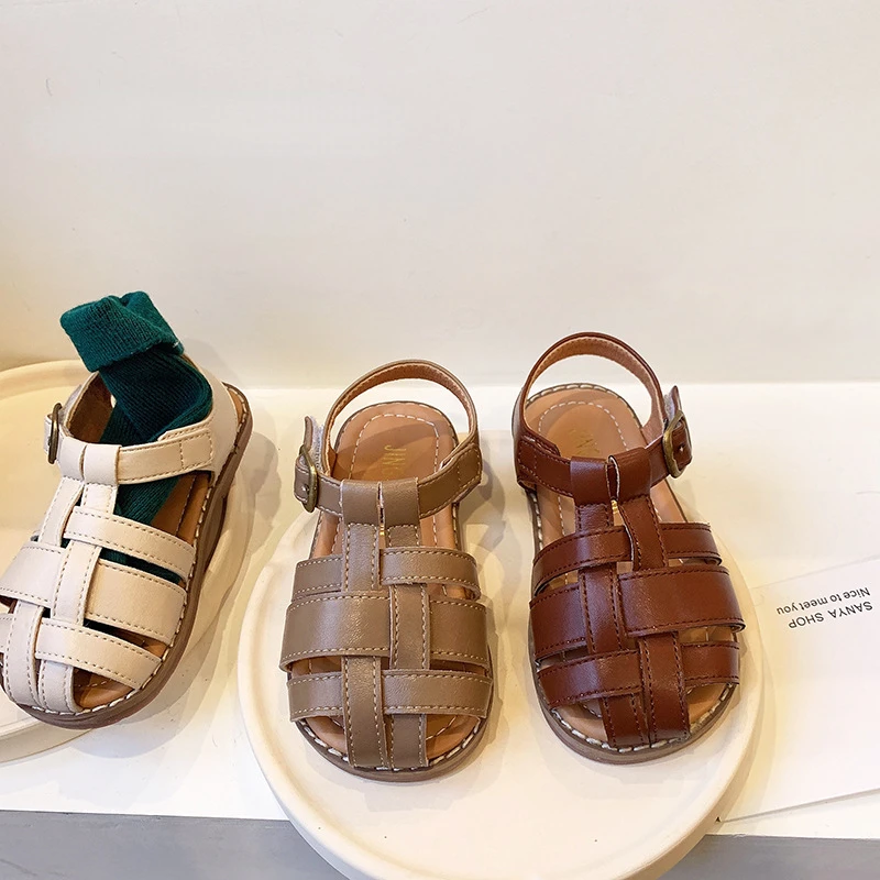 

Summer Children Sandals Baby Girls Boy Toddler Soft Breathable Hollow Out Roman Shoes Kids Shoes 2022 Children Beach Shoe F06264