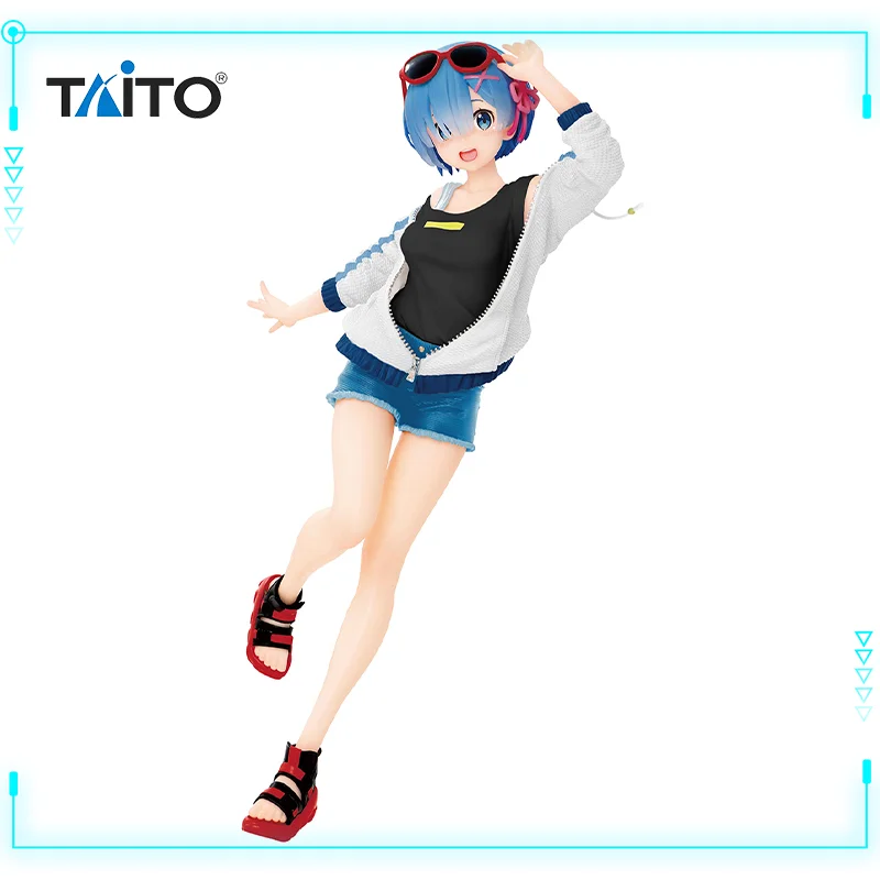 

Оригинальная Подлинная Драгоценная фигурка TAITO, фигурка Re: Life A разный мир от Zero Rem, спортивная летняя версия, обновление Версия, 23 см, игрушка-модель