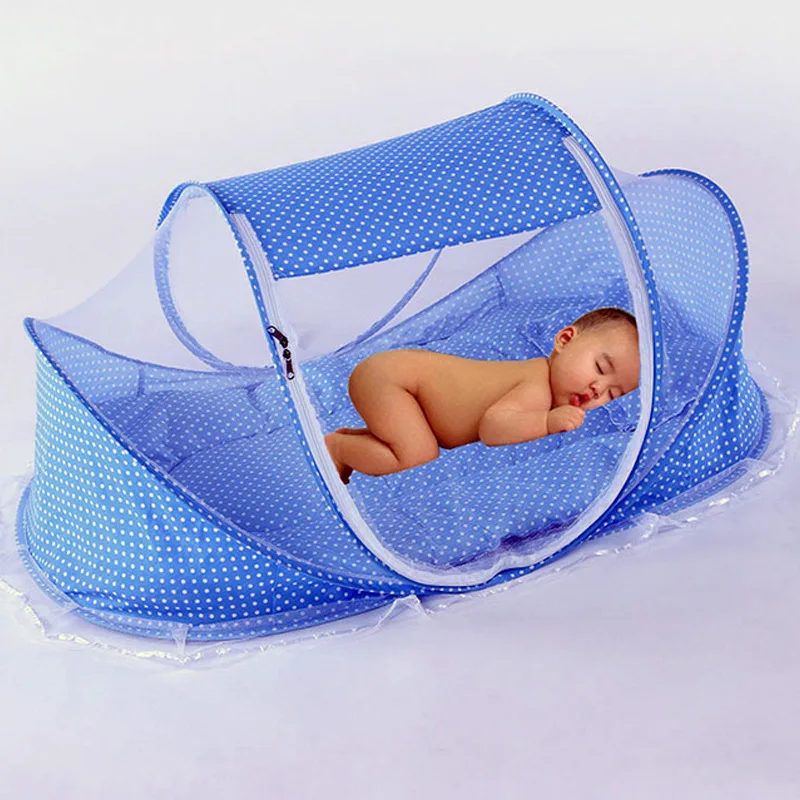 Folding Baby Bedding Crib Netting Portable Baby Mosquito Nets Bed Mattress Pillow Suit For Children Summer Protect Tent Bedding