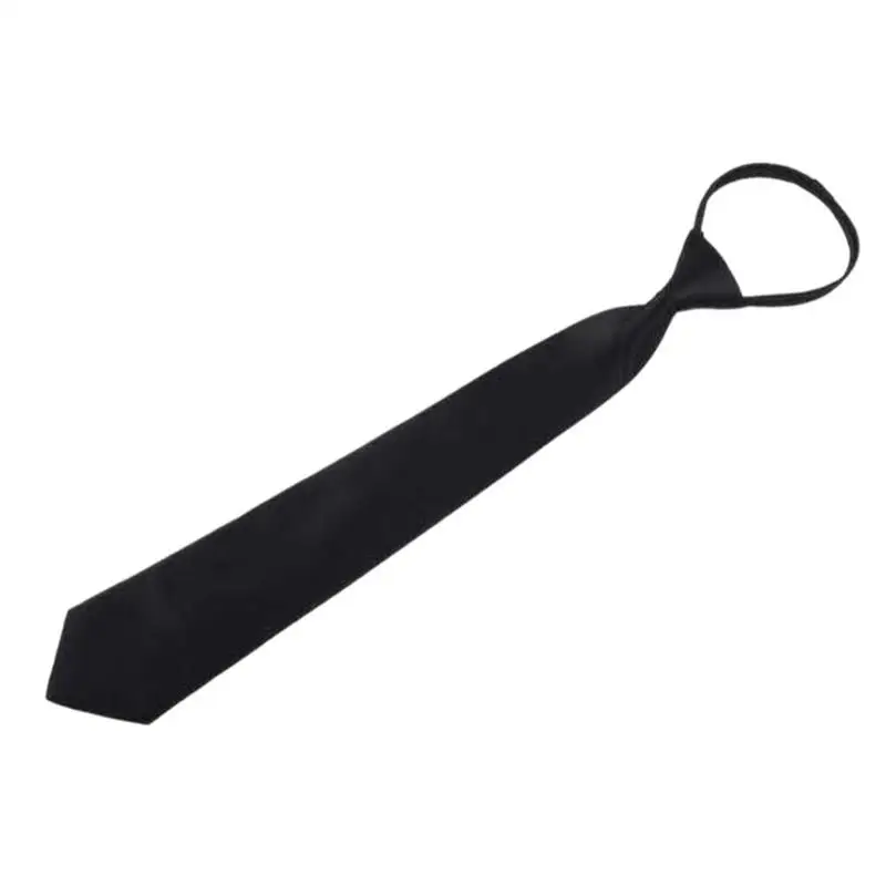 

Black Clip On Tie Security Ties For Men Women Doorman Steward Matte Black Necktie Black Funeral Tie Clothing Accessories