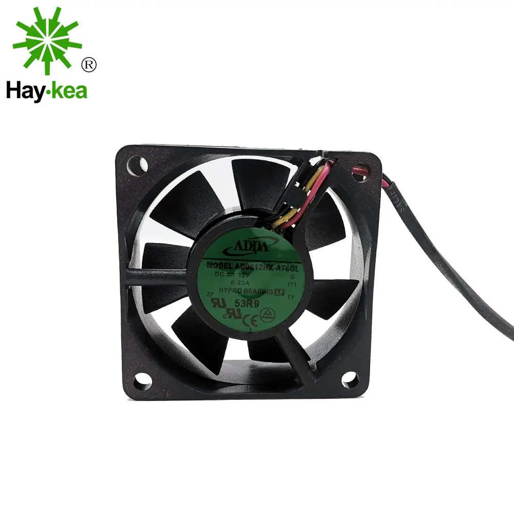 Новый оригинальный для ADDA AD0612HX-A76GL DC 12 В 0.23A 60x60x25 мм, 3 провода, свинцовый серверный инвертор для ПК, центральный процессор, охлаждающий вентилятор