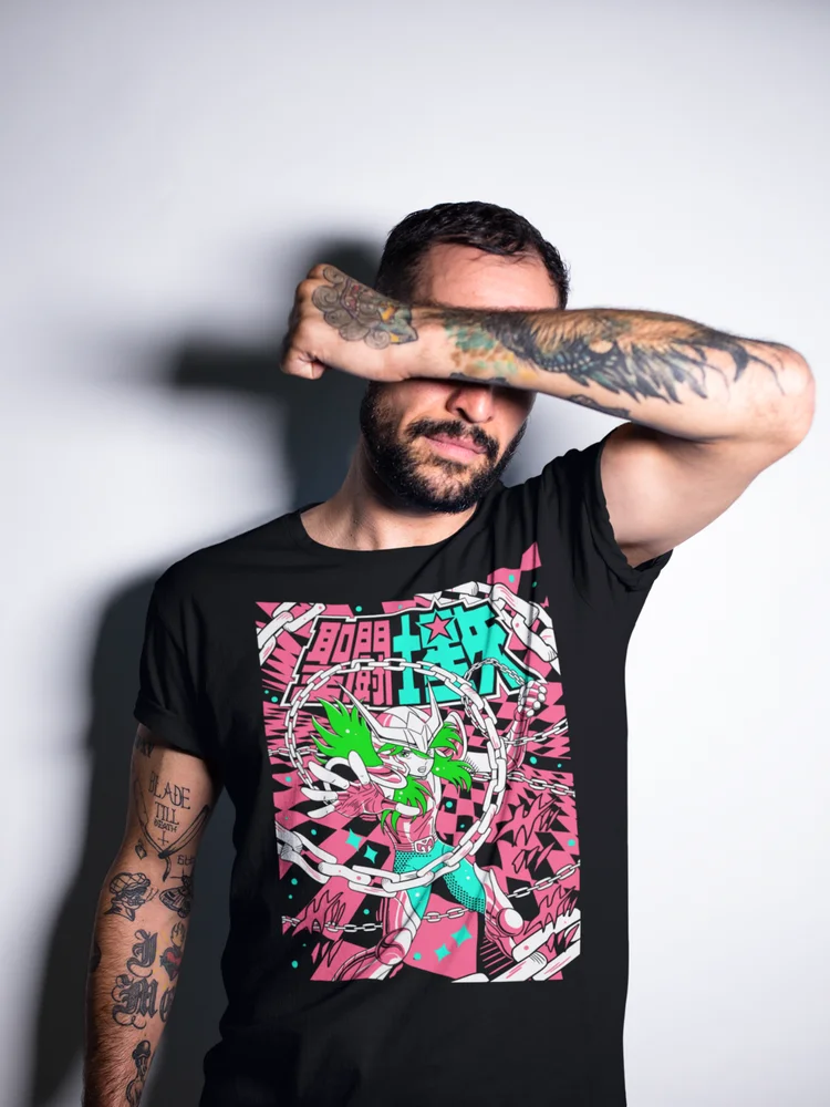 Andromeda Shun футболка аниме Все размеры Saint Seiya Ikki Sienna Nero Cosmo