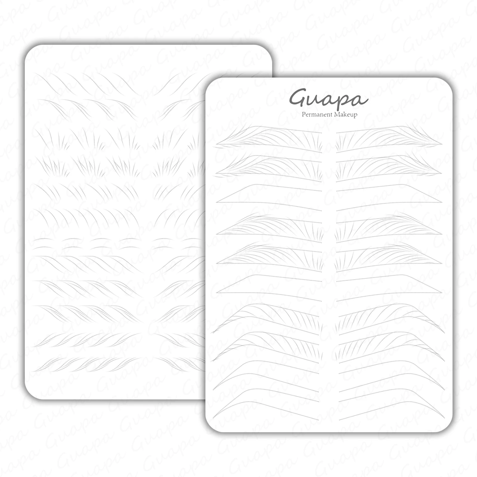 Двусторонний тонкий точечный нано-ролик для практики татуажа бровей Базовая