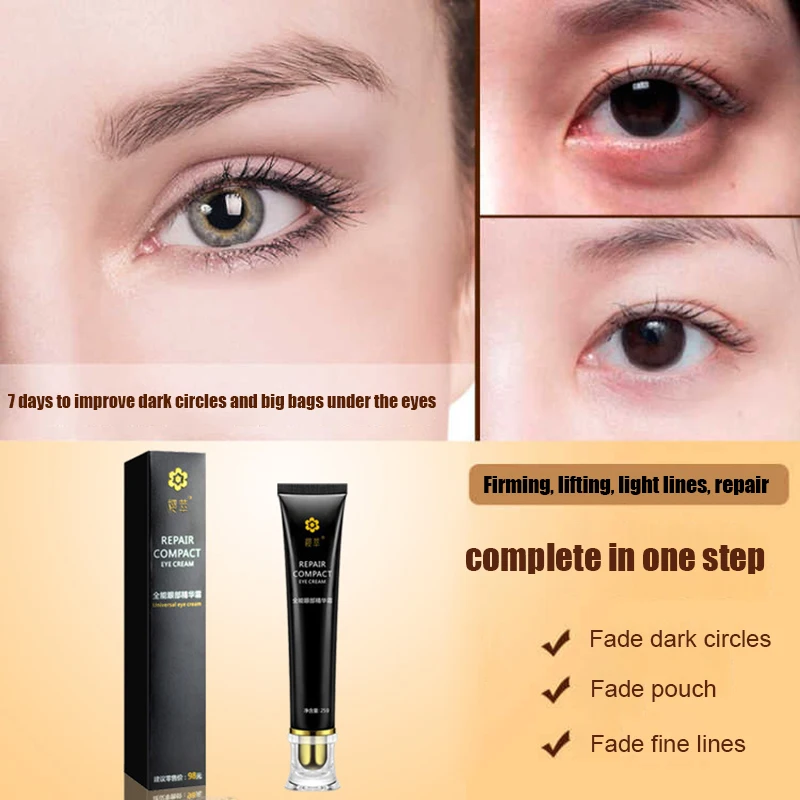 

Remove Dark Circles Eye Serum Eye Bags Lift Firm Brightening Eye Cream Hyaluronic Acid Anti-Wrinkle Massage Anti Aging Eyes Care
