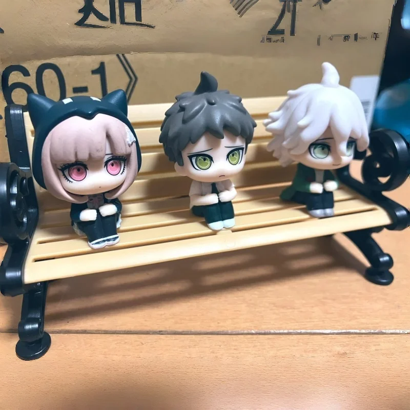 Фото Коллекционная фигурка Bandai Super Danganronpa 2 Machiboke Waiting, 5 видов, 4 см, из мягкого ПВХ, гашапон, аниме-подарок для фанатов, в наличии №5