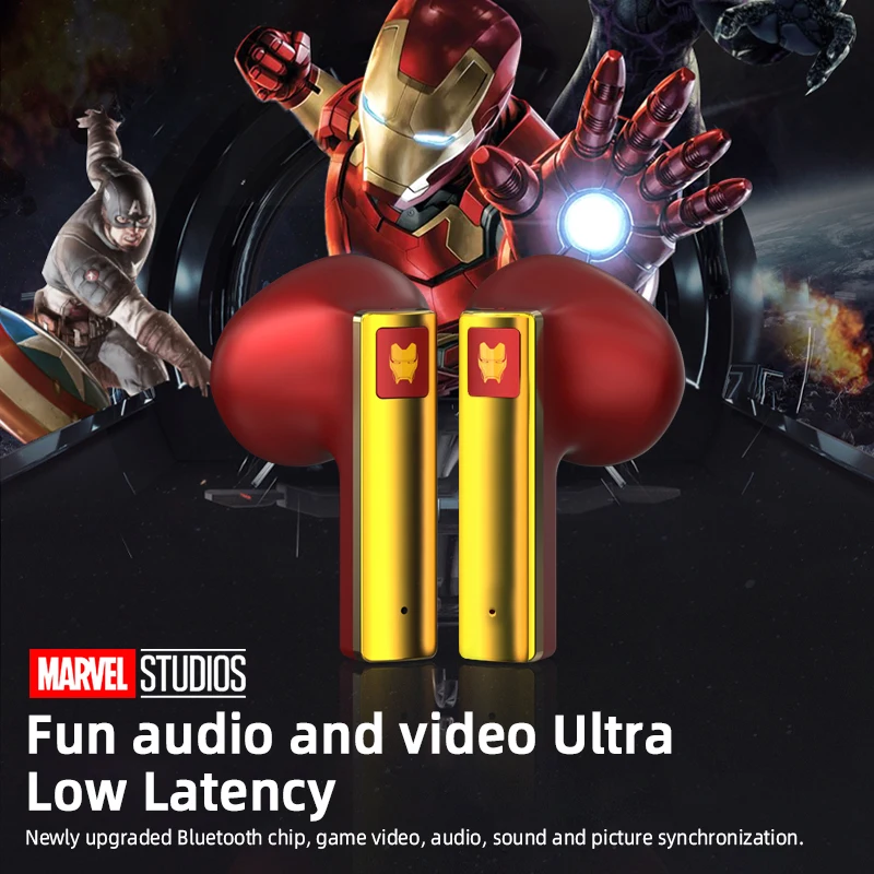 Disney Gaming Video Wireless Bluetooth Earphones 3D HIFI Surround Sound Quality,Rotatable Metal Headset,BTMV08