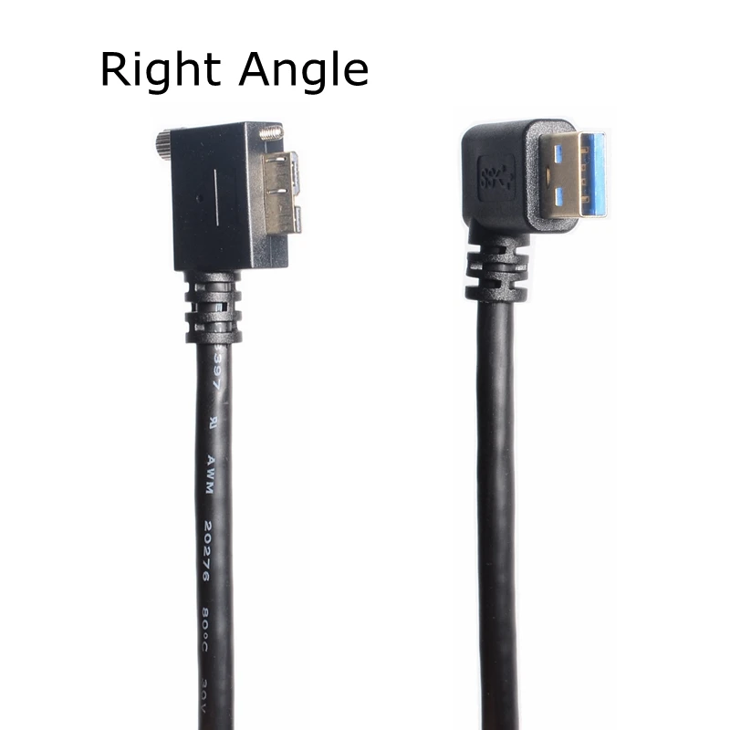 90 градусов правый угол USB 3.0 тип A штекер к Micro B Штекер кабель левый для HDD внешний