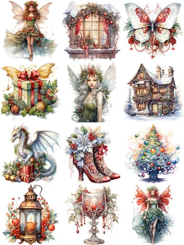 

Рождественские сказки наклейки TIAMECH