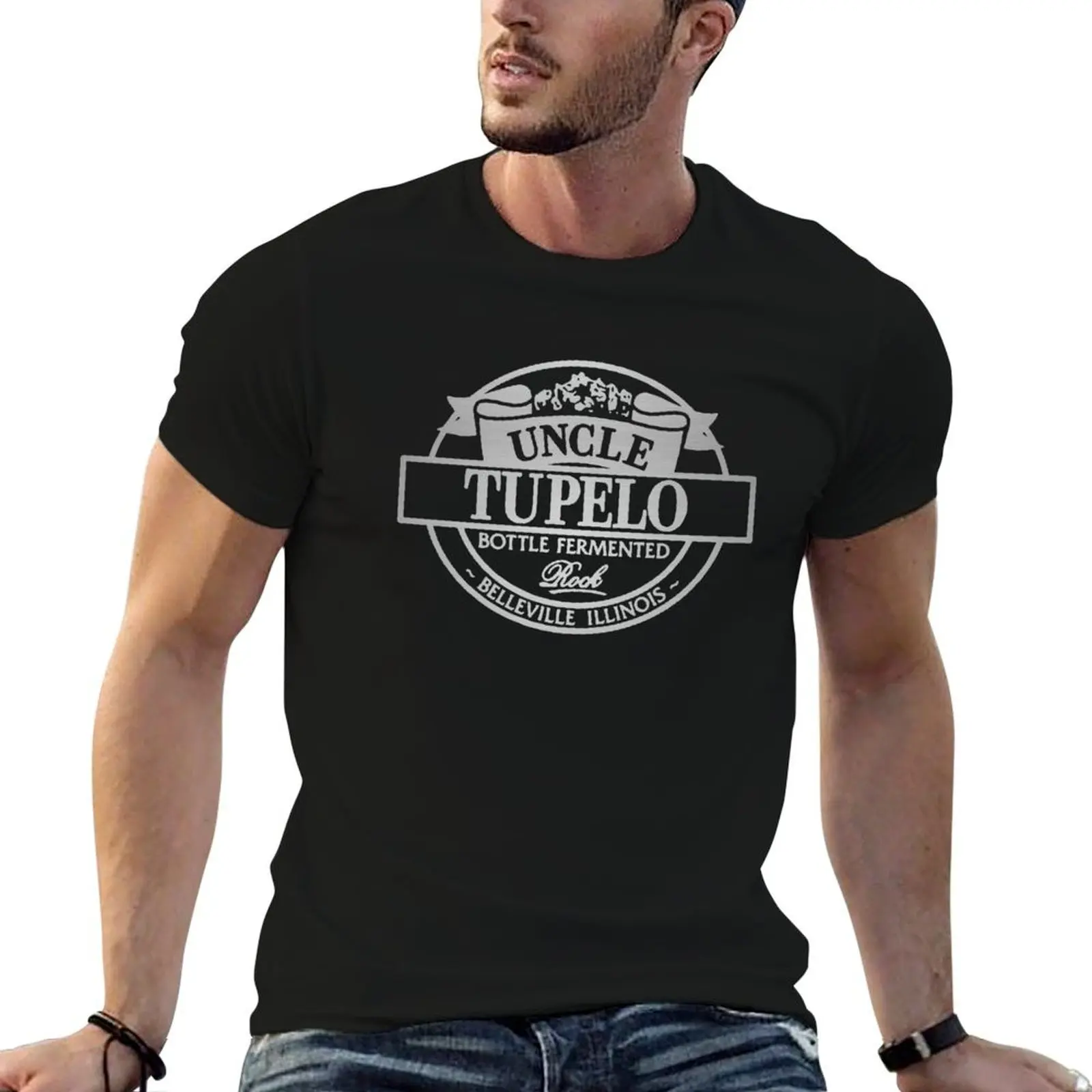 Фото Футболка Uncle Tupelo, классическая мужская футболка унисекс, лучшая футболка, базовая повседневная хлопковая рубашка с короткими рукавами №1