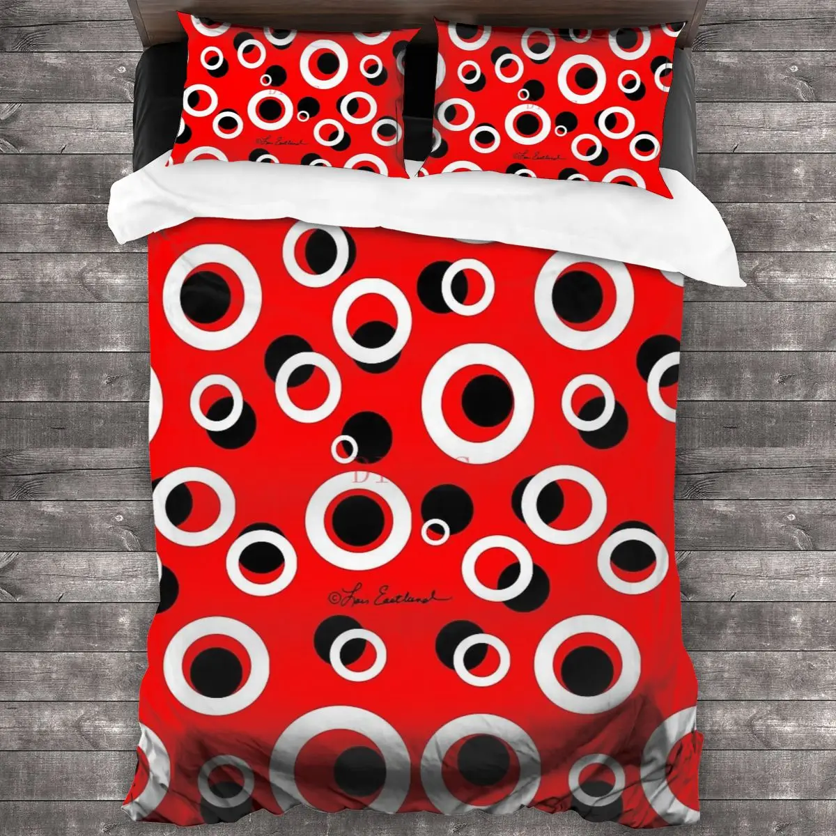 

Круги на Красной мягкой искусственной кожи с 2 наволочками, пододеяльник с застежкой-молнией, одеяло большого размера