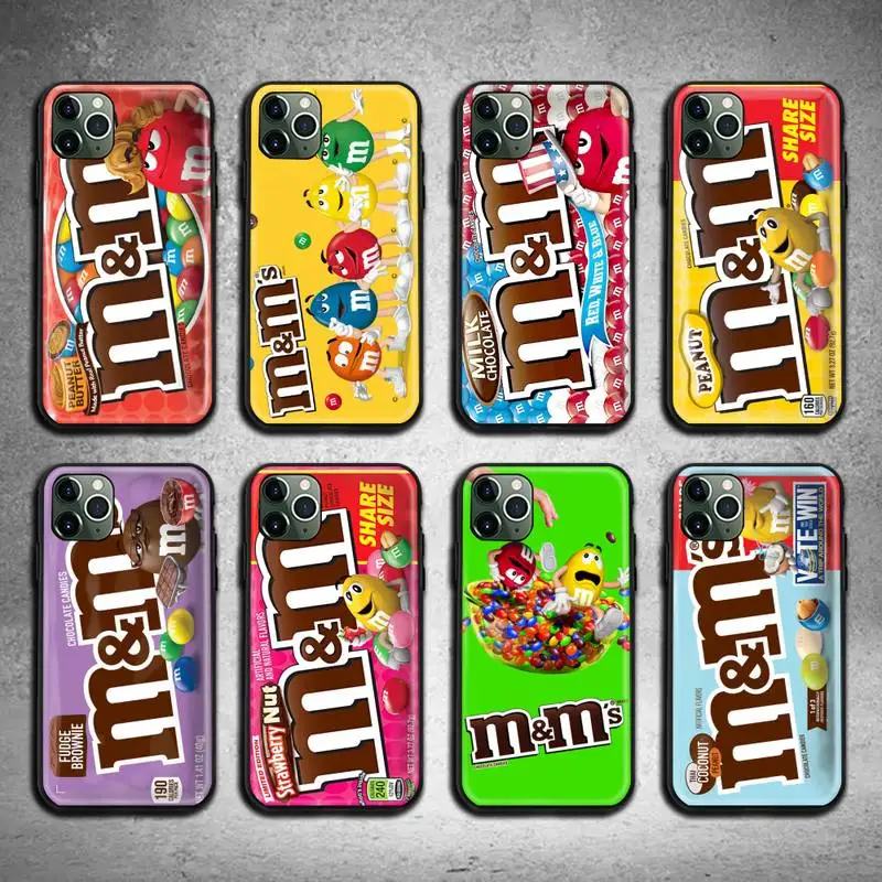 

Funny M&Ms Chocolate Box Phone Case For iphone 14 13 12 11 Pro XS Max 8 7 Plus X XR cover
