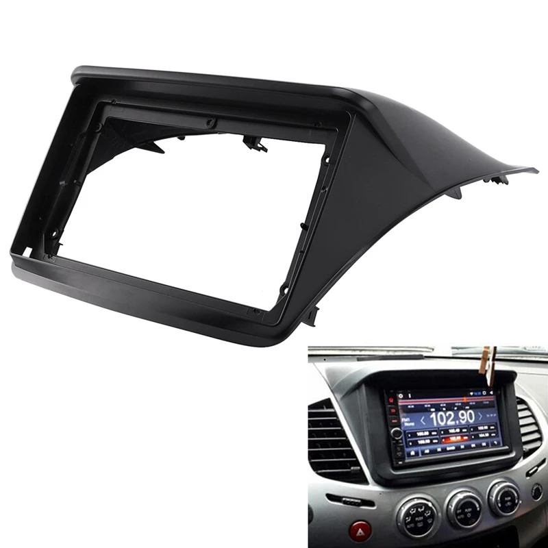 9 Inch Car Radio Fascias For MITSUBISHI Pajero Sport L200 Triton 2008-2016 Dash Frame 2 Din Panel DVD Gps Android Player Parts