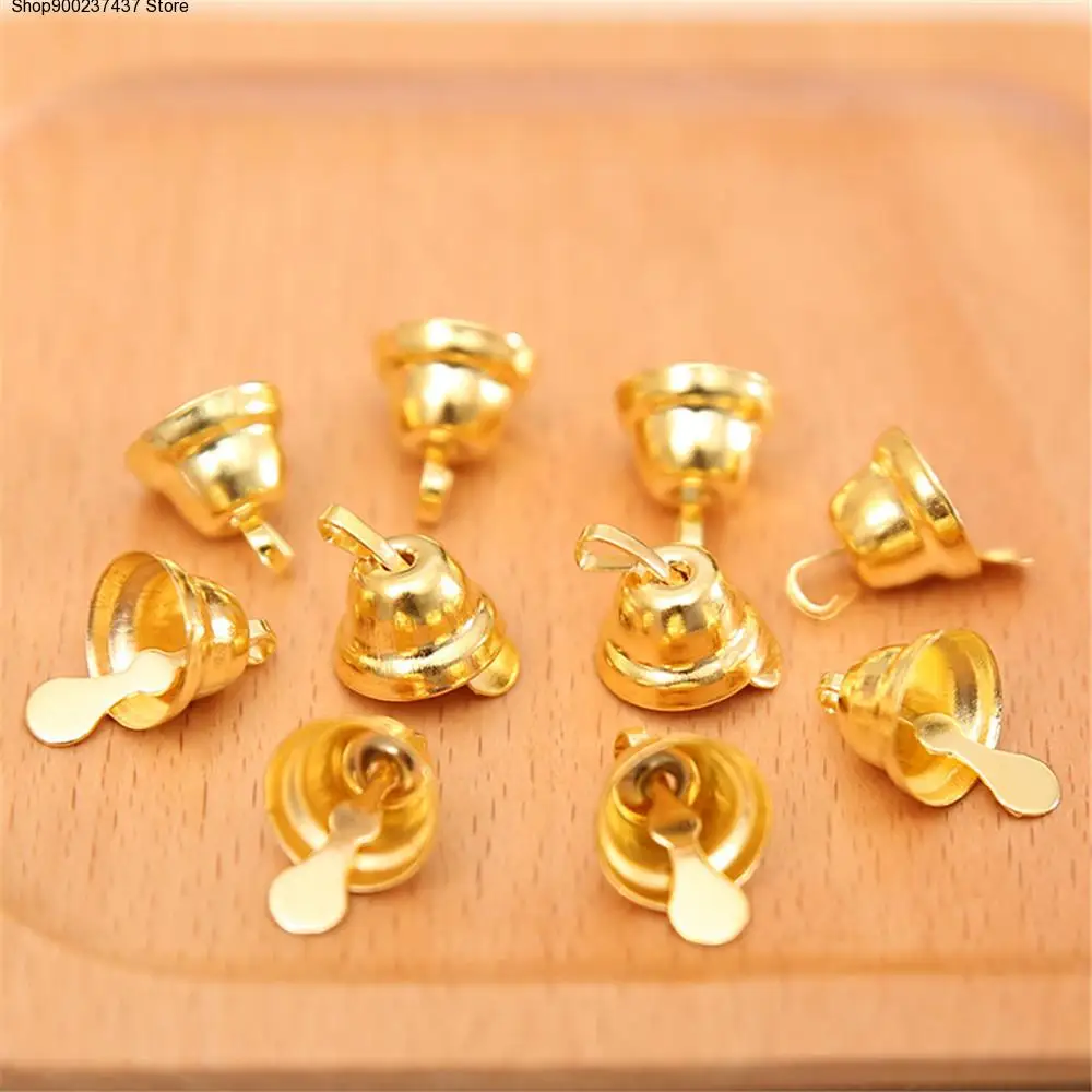 

20Pcs/set Jingle Bell Gold 11mm Beautiful Small Iron Loose Beads Metal Christmas Tree Hanging Decorations Festival Party banquet
