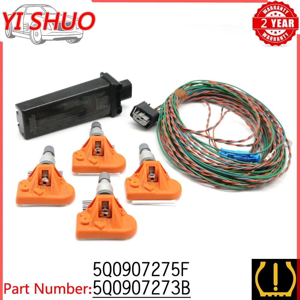Датчик давления в шинах 5Q0907275F 5Q0907273B, для Audi A3, Volkswagen MQB, Polo, Beetle, Golf, Tiguan, Sharan, Passat CC