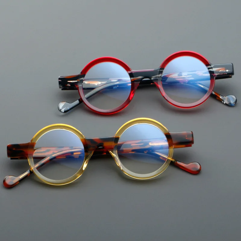 Винтажная маленькая оправа для очков в круглой оправе мужские и женские