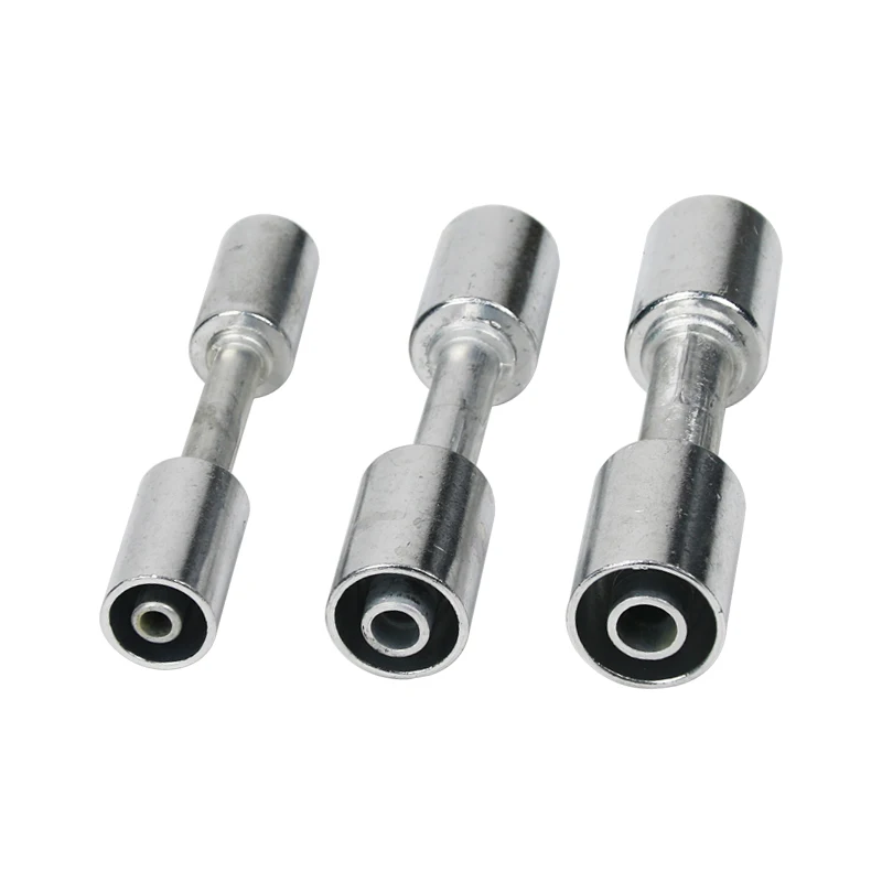 Car Air Conditioning Hose Retrofit Crimp Straight Fitting Al
