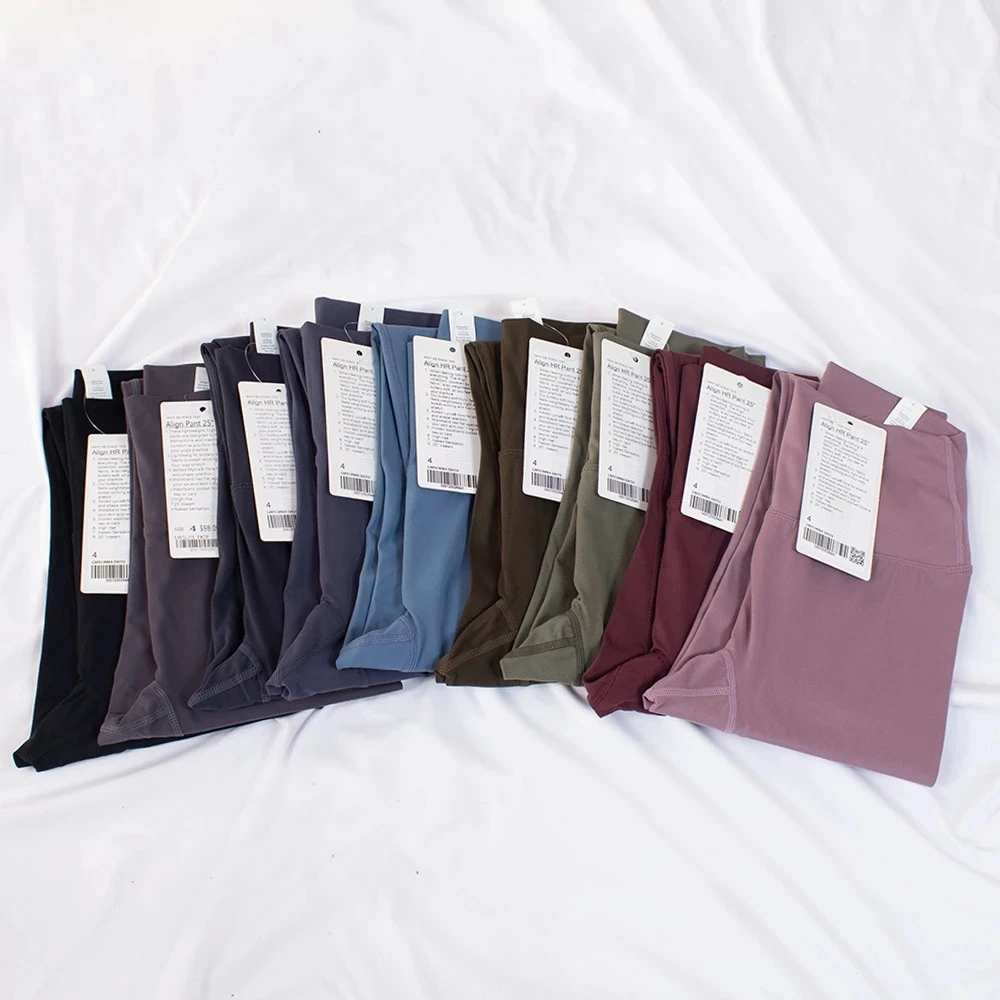 LuluWomen Sports Fitness Leggings Woman's Elastic Yoga Leggings High Waist Legging Women Tummy Control High Quality Soft Legging