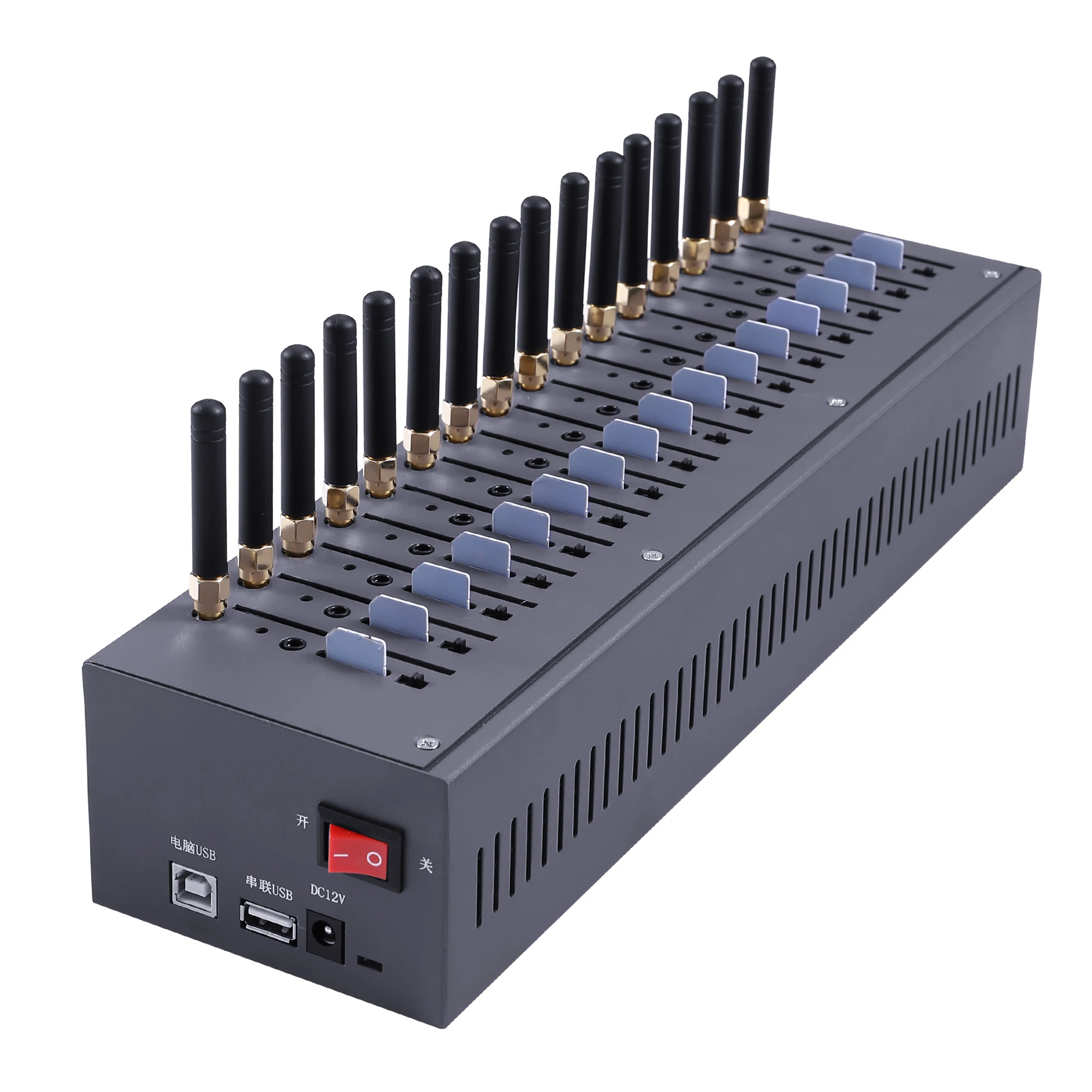 

3G SMS Sender 16 Ports Gsm Modem Gsm Sms Sending Device Quectel UG96 SMS Gateway Hardware Caster