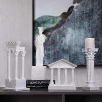 greek ancient temple building model roman column decoration european decoration decoration plaster pillar resin sculpture