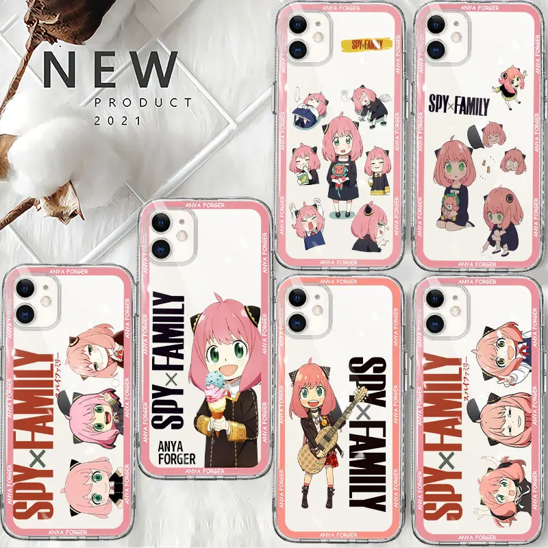 

Anime Cartoon Spy Family For Apple iPhone 12 11 14 Pro Max 13 X Mini 8 6 XR 7 Plus XS 6S 5 12mini 13mini Phone Cover Silicone