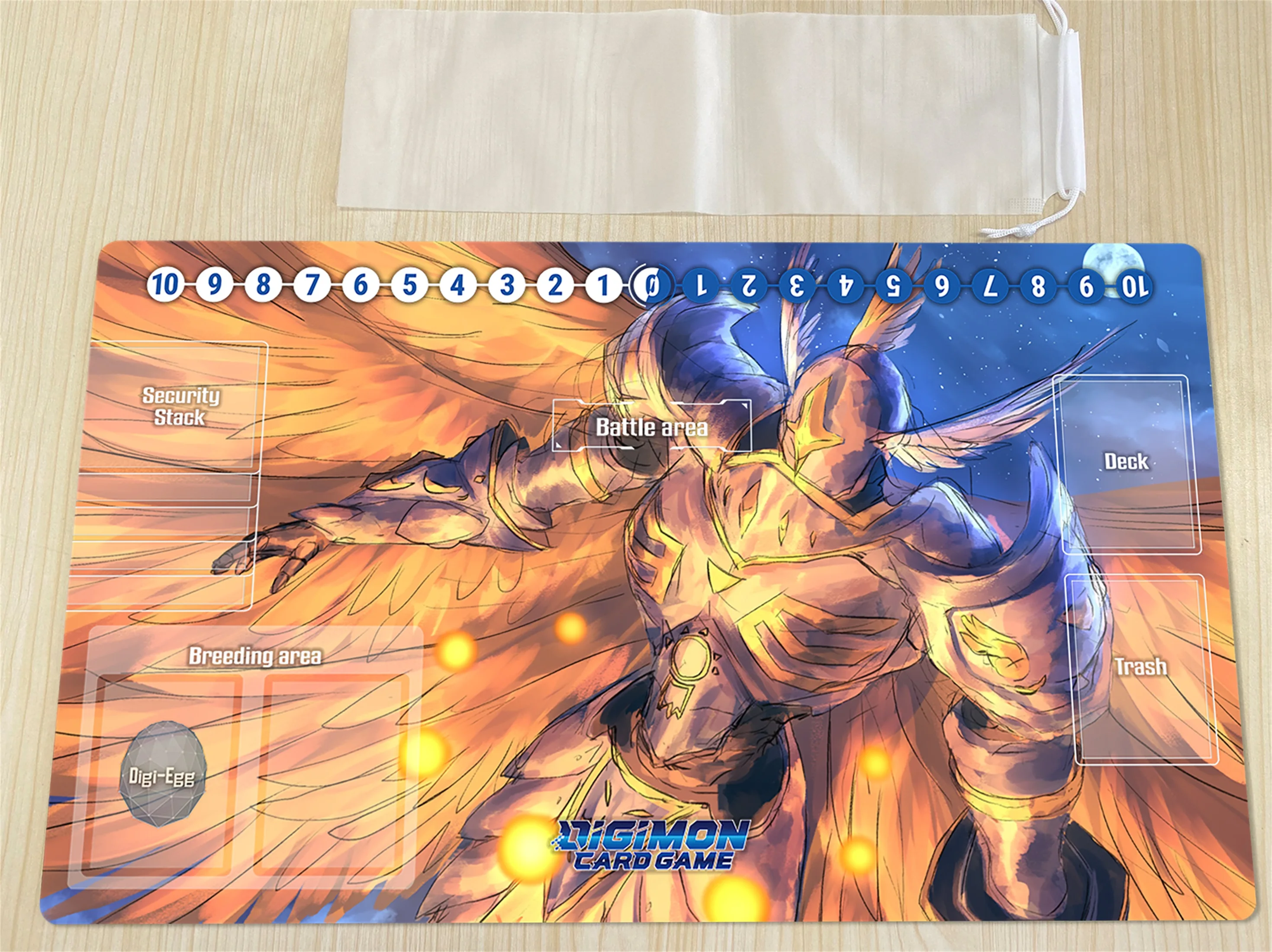

Игровой коврик Digimon Seraphimon для настольных игр, коврик для дуэли DTCG, игровой коврик для торговых карт, персонализированный коврик для мыши с рисунком из аниме, свободная сумка