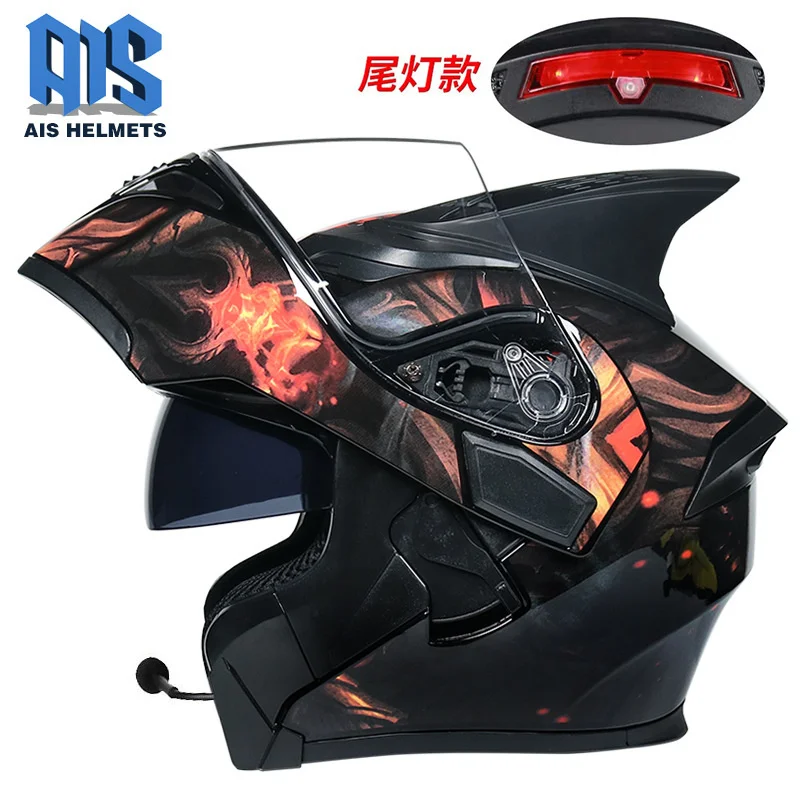 Suitable for  the Bluetooth of the anti fog helmet of the stripped helmet semi full helmet electric vehicle