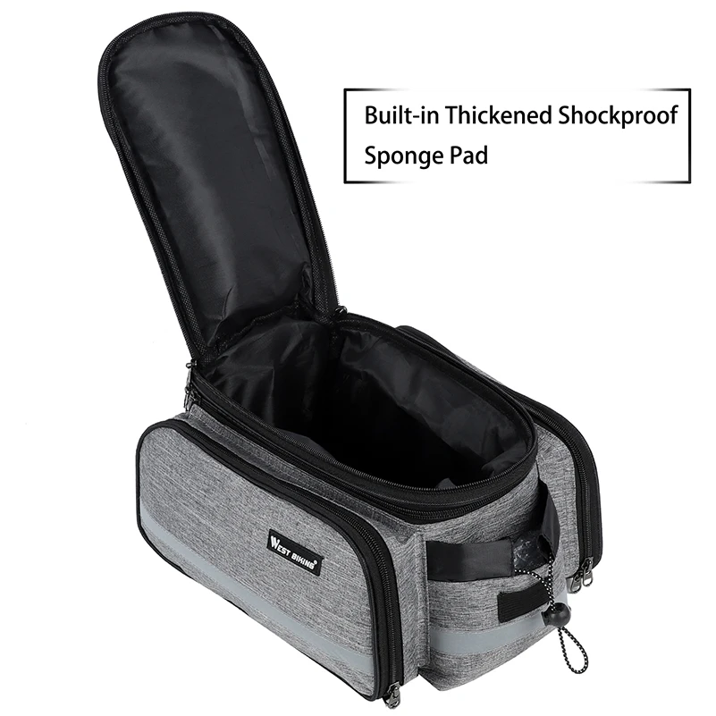 Вместительная сумка на заднюю стойку для горного велосипеда 15-20 л