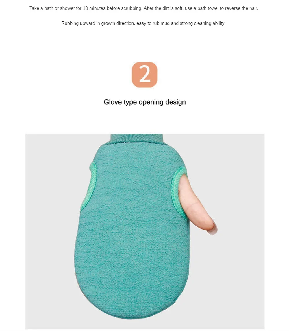 Новая ванна для пилинга отшелушивающая чистка тела скраб варежка протирания