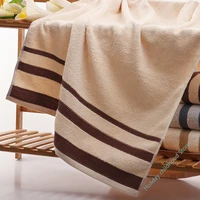 100 cotton stripe bath towel for adult high absorbent beach towels jacquard bathroom towels 70x135cm