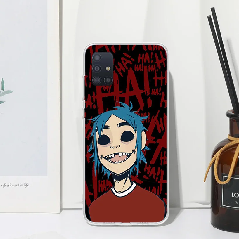 Чехол Gorillaz аниме для телефона Samsung A51 A41 A31 A21S A11 A01 A71 A50S A40 A30S A20E A10S A70 A6 A7 A8 A9 Plus задняя