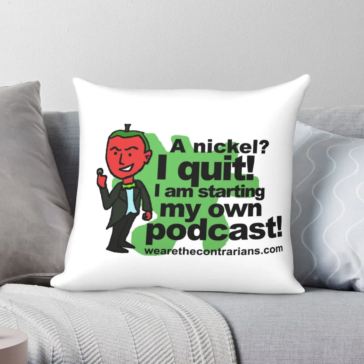 

Чехол для диванной подушки, из полиэстера и льна