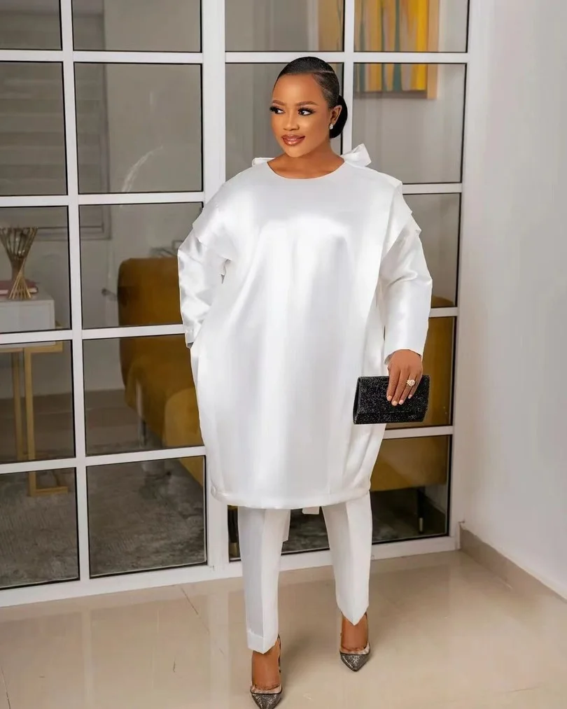 

Женский комплект из 2 предметов, африканская одежда Дашики, весна-лето 2022, новый модный топ без рукавов и брюки, костюм, вечерние женские комп...