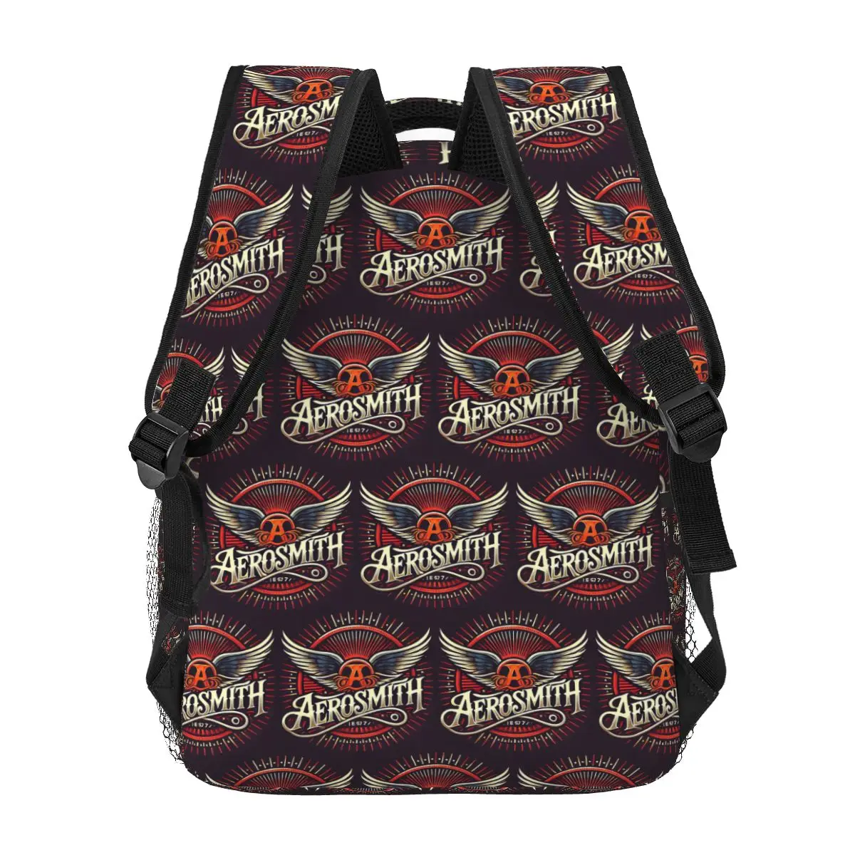 Фото Рюкзак Rock Aerosmith Band, горячая распродажа, вместительный рюкзак для мальчиков и девочек, школьная сумка, сумки на плечо для мужчин и женщин №5