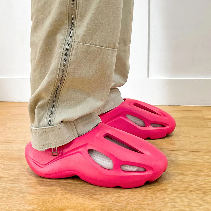 Litfun New Fashion Women Sport Sandals Summer Thick Bottom Slipper Men Outdoor Fashion Clogs Unisex Soft EVA Hollow Beach Slides