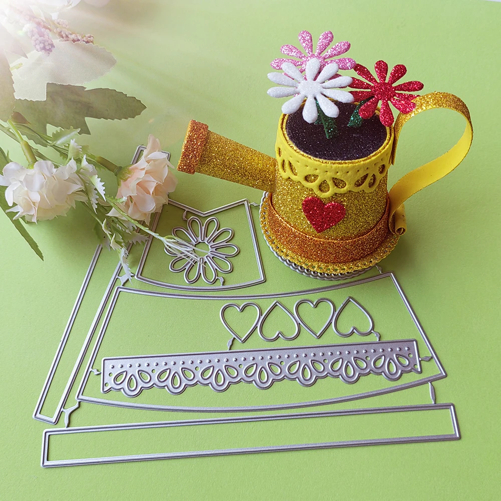 Новые горшки и цветы для полива режущие штампы фотоальбом с тиснением украшение