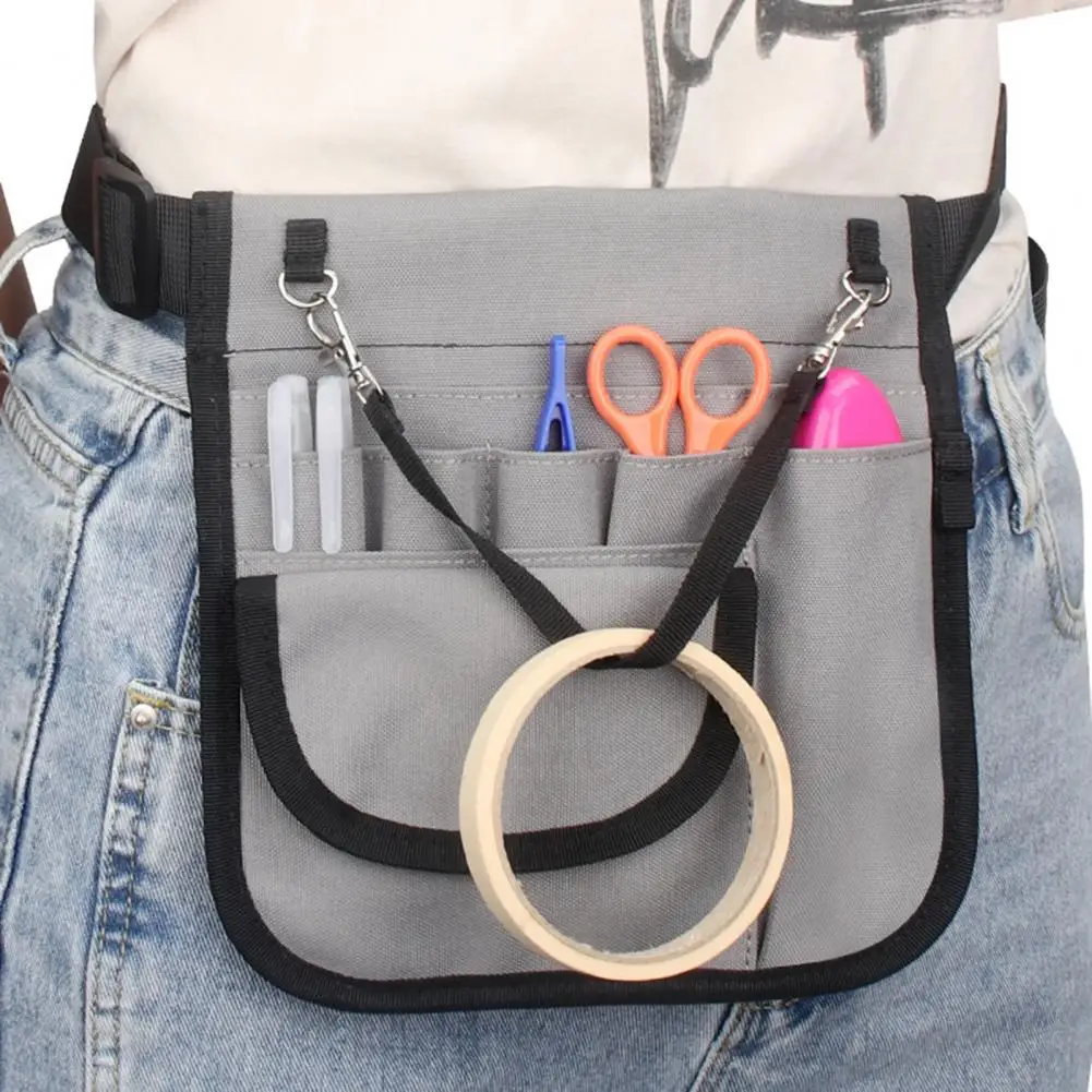 

Nurse Fanny Pack Multiple Pockets Adjustable Belt Tool Storage Emergency Supplies Scissors Barber Tool Waist Bag Nurse Stuff
