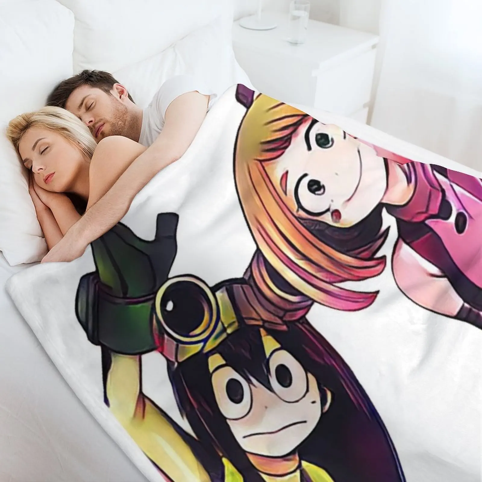 Одеяло Tsu and Ochako Мягкие большие роскошные дизайнерские одеяла