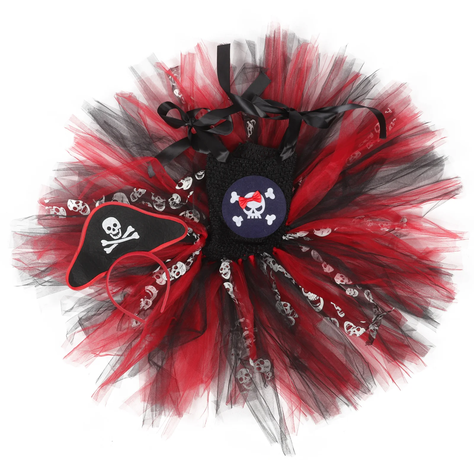 

Halloween Kid Costume Accessories Formal Dress Headgear Dress Decorations Fabric Masquerade Party Child