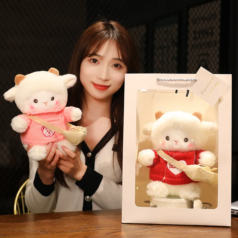 23 см реальная милая мягкая овечья Кукла Плюшевая Игрушка мультяшное творческое