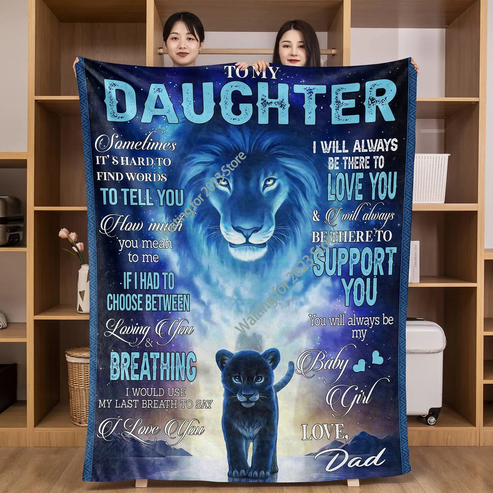 

Daughter Gifts Blanket To Daughter From Dad Gifts for My Daughter From Father Lion Throw Blankets Birthday Gift Ideas Picnic