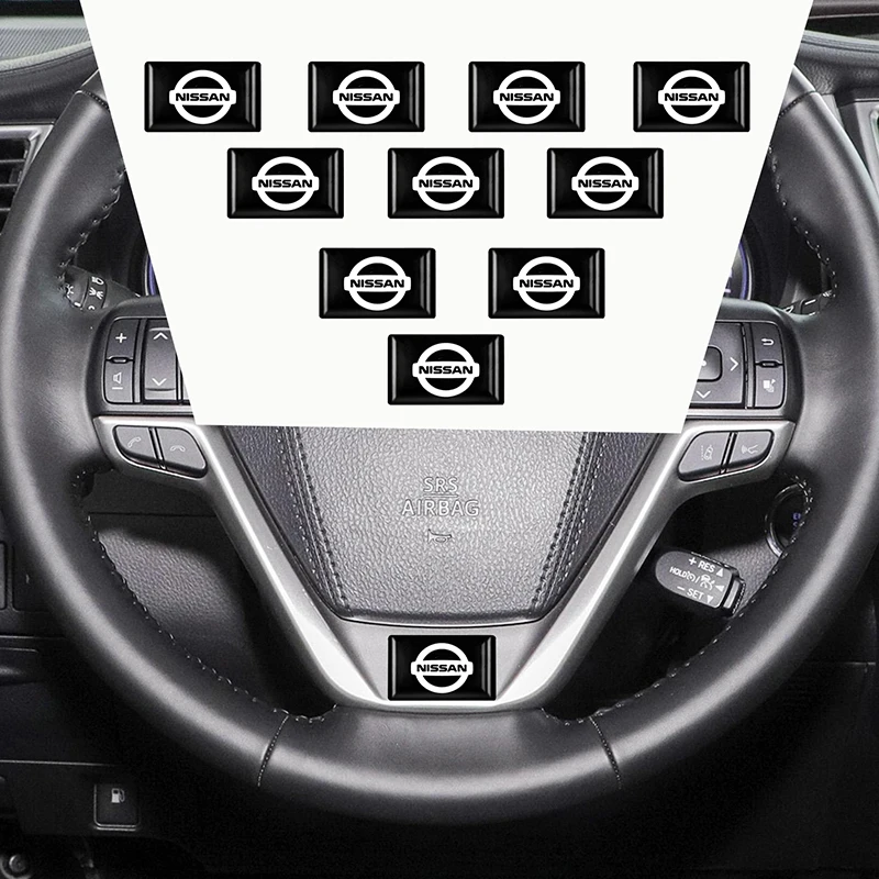 Эпоксидная 3d-наклейка на руль для Nissan Qashqai J11 J10 Juke Tiida GTR