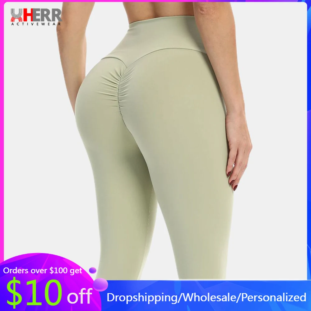 

Scrunch Butt Lifting Leggings with Pocket Women Sports Fitness High Waist Workout Yoga Pants Align Stretchy Gym Tights Wear