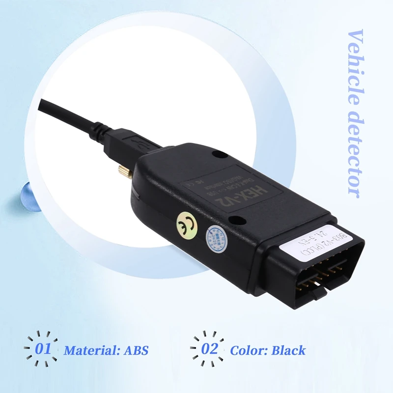 HEX-V2 VCDS 24 5 ATMEGA162 5054 Интерфейс USB 2.0 для VW Skoda Seat 1996-2017 английская версия