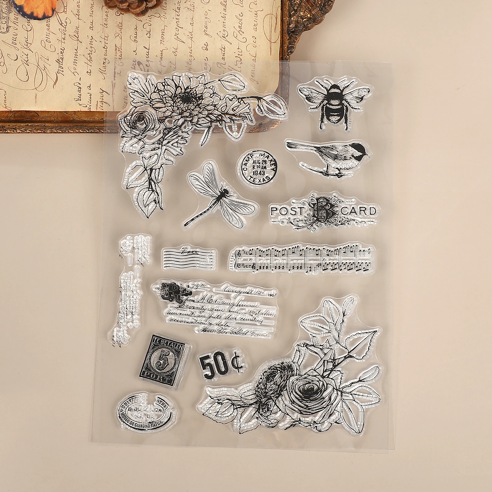 

Прозрачный силиконовый штамп YZ-MP2508-07